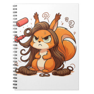 Glamourous Squirrel Hair Day Notebook