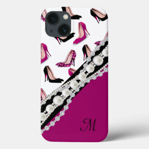 Glamourous Stiletto High Heels and Faux Gems  iPhone 13 Case