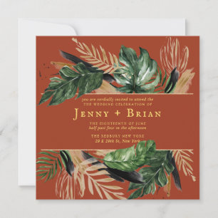 Glamourous Summer Greenery Boho Botanical Weddin