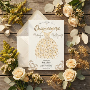 Glamourous Sweet 15 Quinceañera Invitation