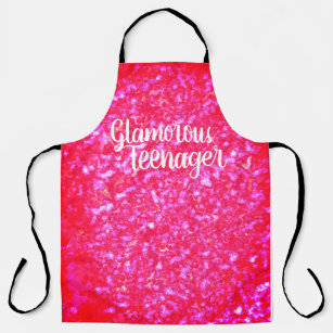 glamourous teenager apron