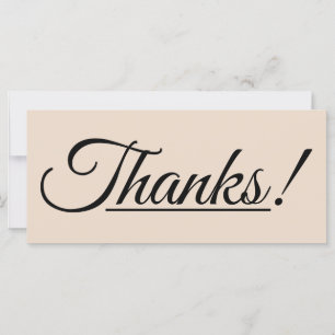 Glamourous "Thanks!" Card