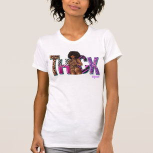 Glamourous Thick Black Diva Celebrating Her Beauty T-Shirt