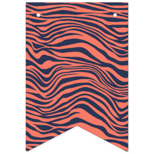 Glamourous Tiger Stripes Animal Print Bunting