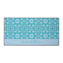 Glamourous Turquoise Aqua Blue Silver Sparkle