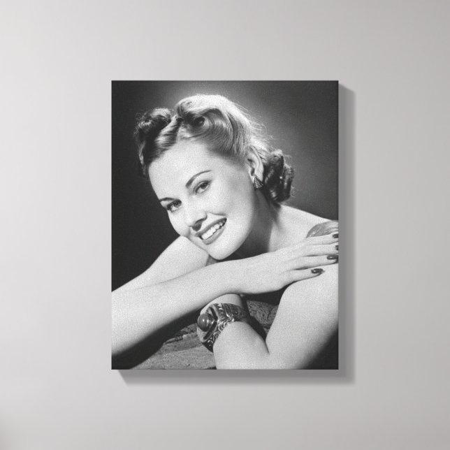 Glamourous Woman Canvas Print (Front)