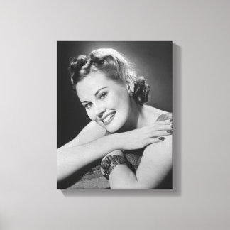 Glamourous Woman Canvas Print