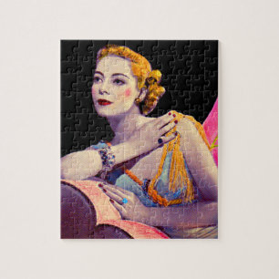 glamourous woman from 1937 jigsaw puzzle