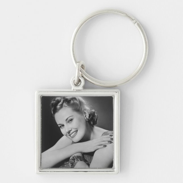 Glamourous Woman Key Ring (Front)