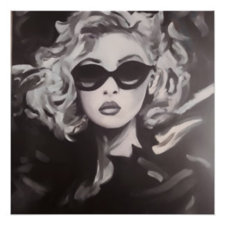 Glamourous Woman Portrait -Modern Art Poster