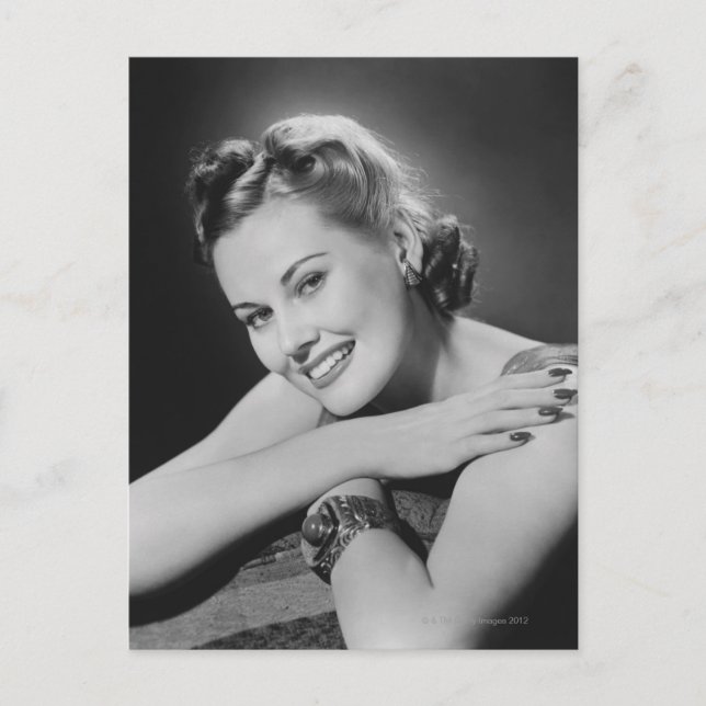 Glamourous Woman Postcard (Front)