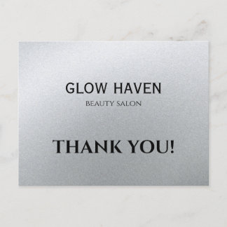 Glamour's Silver Beauty Salon Postcard
