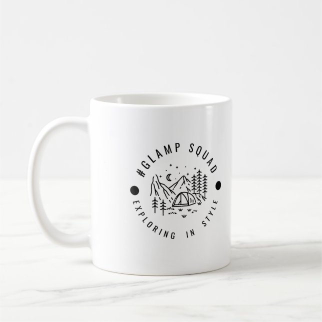 Glamp Squad Adventures Coffee Mug (Left)