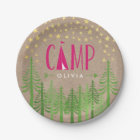 Glamping Birthday Party Paper Plate