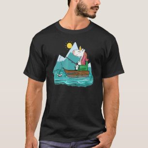 Glamping Bougie Fishing Unicorn T-Shirt