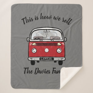 Glamping Camper accessories this is how we roll Sherpa Blanket