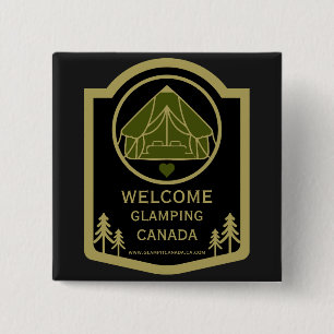 Glamping Canada Business 15 Cm Square Badge