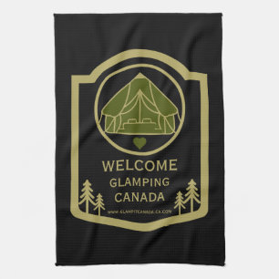 Glamping Canada Business Tea Towel