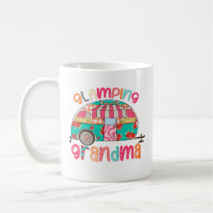 Glamping Grandma Colourful Camper Grandma Gift Coffee Mug