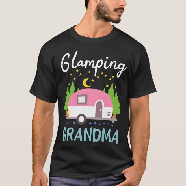 Glamping Grandma Glamper Rv Camping girl T-Shirt (Front)