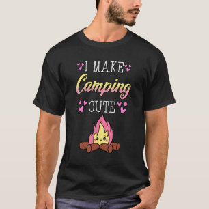Glamping Luxury I Make Camping Cute Bonfire Camper T-Shirt