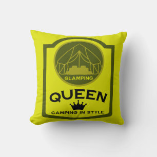 Glamping Queen Camping In Style Cushion