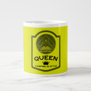Glamping Queen Camping In Style Large Coffee Mug