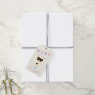 Glamping Sleepover Party Gift Tags