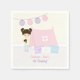 Glamping Sleepover Party Napkin