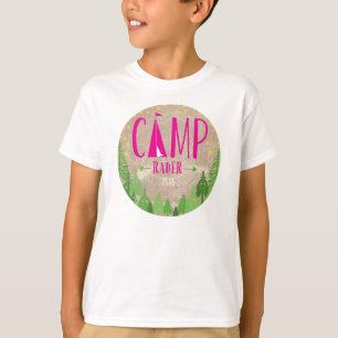 Glamping T-Shirt with Kraft Background for Kate
