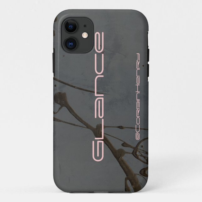 Glance Black Acrylic Case-Mate iPhone Case (Back)