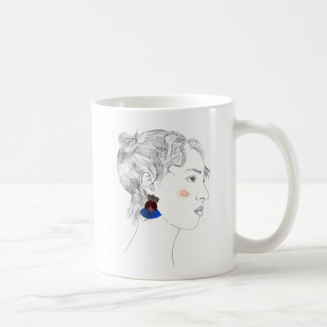 Glance Sketch - Portrait Coffee Mug (Right)