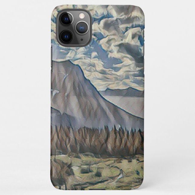 Glancier National Park Art Phone Case (Back)