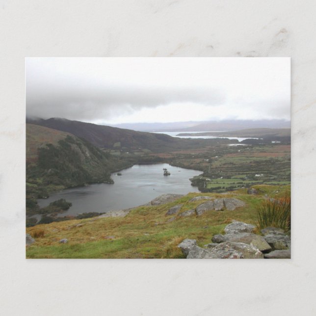 Glanmore Lake from Healy Pass Ireland. Postcard (Front)