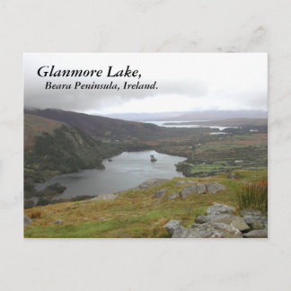Glanmore Lake from Healy Pass Ireland. Postcard