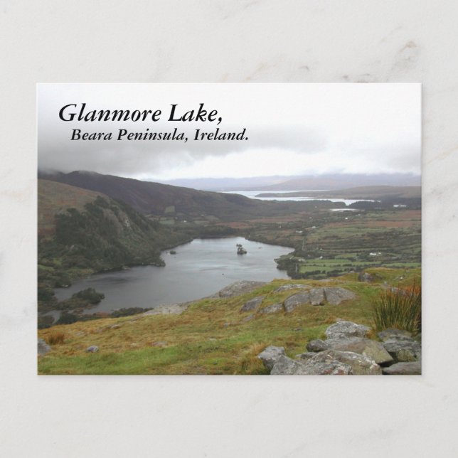 Glanmore Lake from Healy Pass Ireland. Postcard (Front)