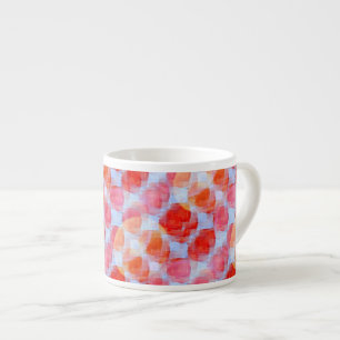 Glare from design texture background espresso cup