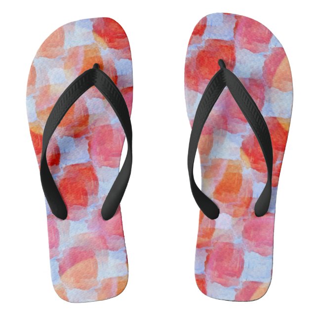 Glare from design texture background flip flops (Footbed)