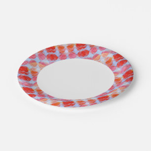 Glare from design texture background paper plate