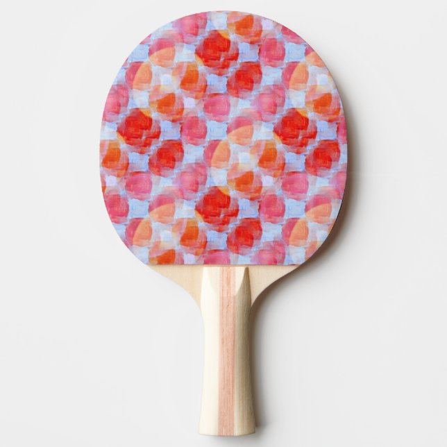 Glare from design texture background ping pong paddle (Front)