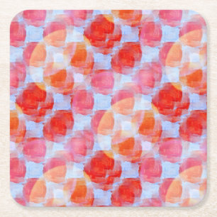 Glare from design texture background square paper coaster