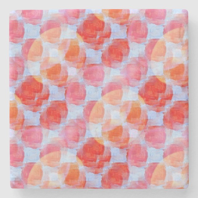 Glare from design texture background stone coaster (Front)