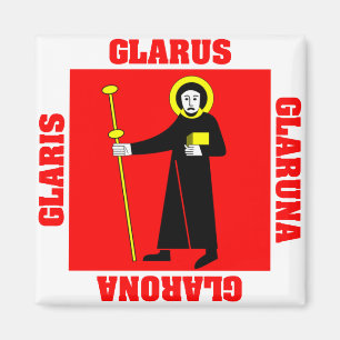 Glarus Switzerland Canton Flag Magnet