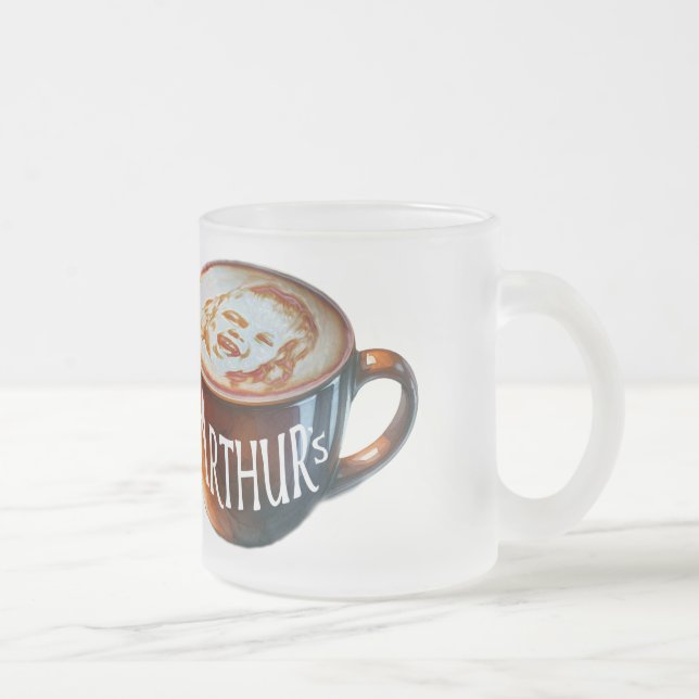 glas frosted glass coffee mug (Right)
