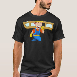 glaser fensterbauer glazier handwerker donut  anim T-Shirt