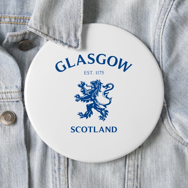 GLASGOW 6 CM ROUND BADGE (In Situ)