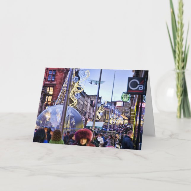 Glasgow at Christmas Holiday Card (Front)