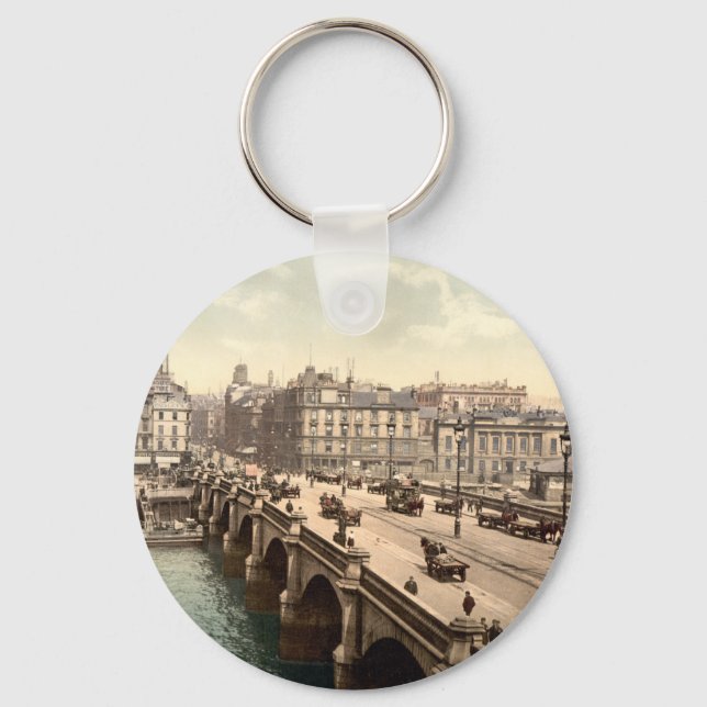 Glasgow Bridge, Glasgow, Scotland Key Ring (Front)