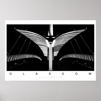 Glasgow Bridge Poster