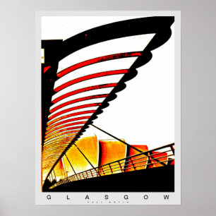 Glasgow Bridge Poster